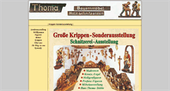 Desktop Screenshot of holzschnitzereien-thoma.de