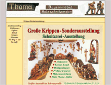 Tablet Screenshot of holzschnitzereien-thoma.de